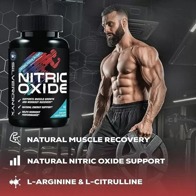 Oxido Nitrico y L-arginina Extra Fuerte Para Aumentar La Energia Muscular 60 Ct