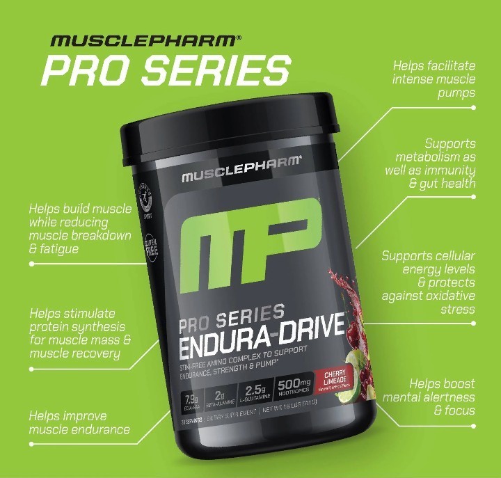 MusclePharm Pro Series Endura Drive Performance Hydration Muscle Support/SEALED!