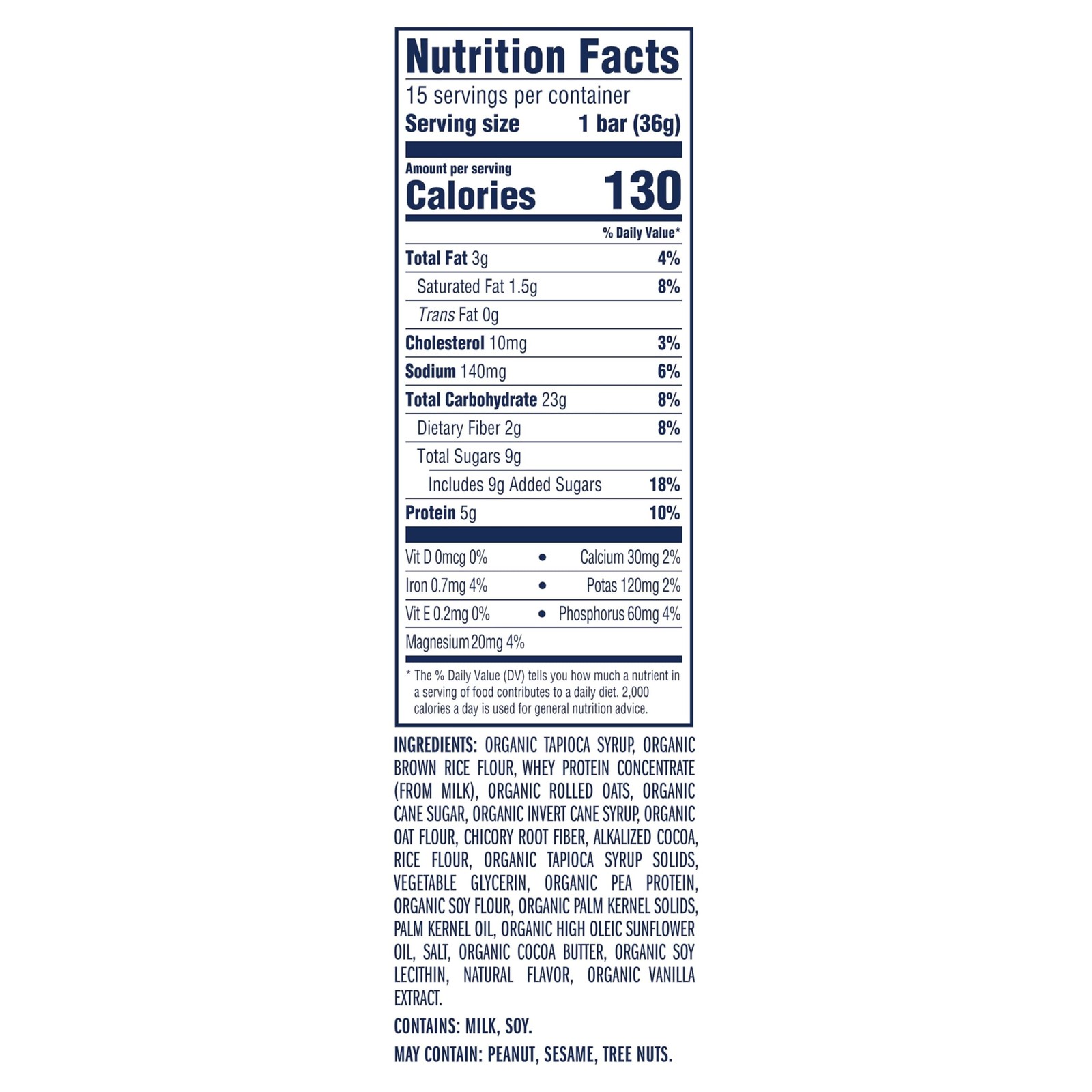 CLIF Kid Zbar Protein – Cookies ‘N Creme – Crispy Snack Bars – 15 bars