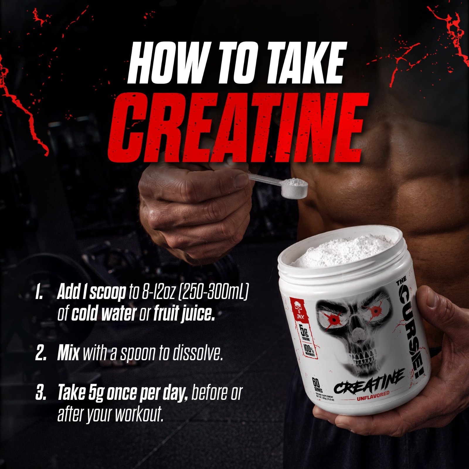 Micronized Creatine Monohydrate 500g – Unflavored Powder for Pre/Post Workout, 1