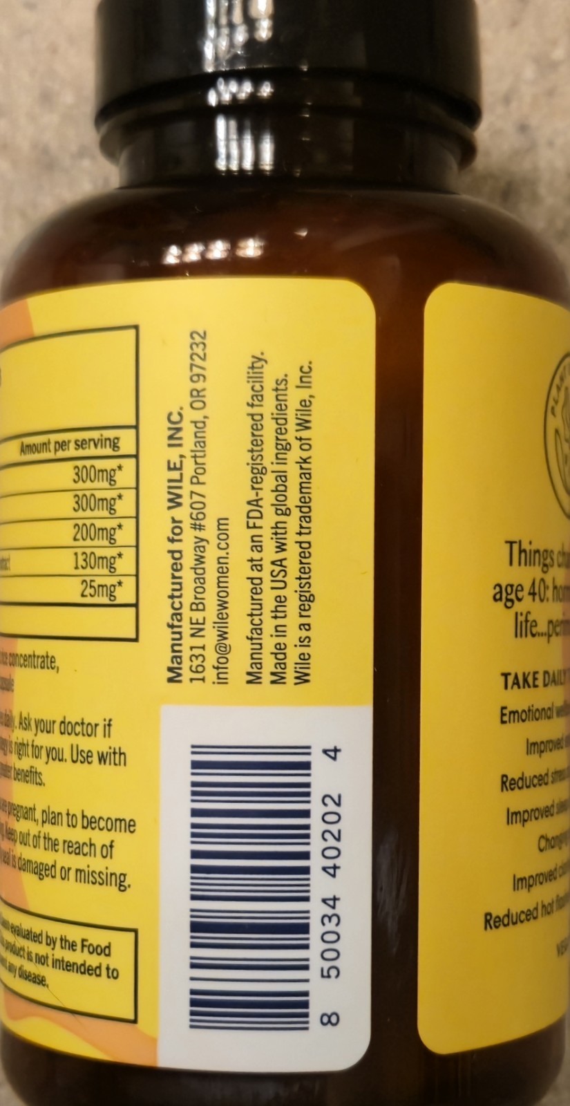 WILE PERIMENOPAUSE SUPPORT Mood & Sleep 60 Capsules (30 Servings) BEST BY 08/26