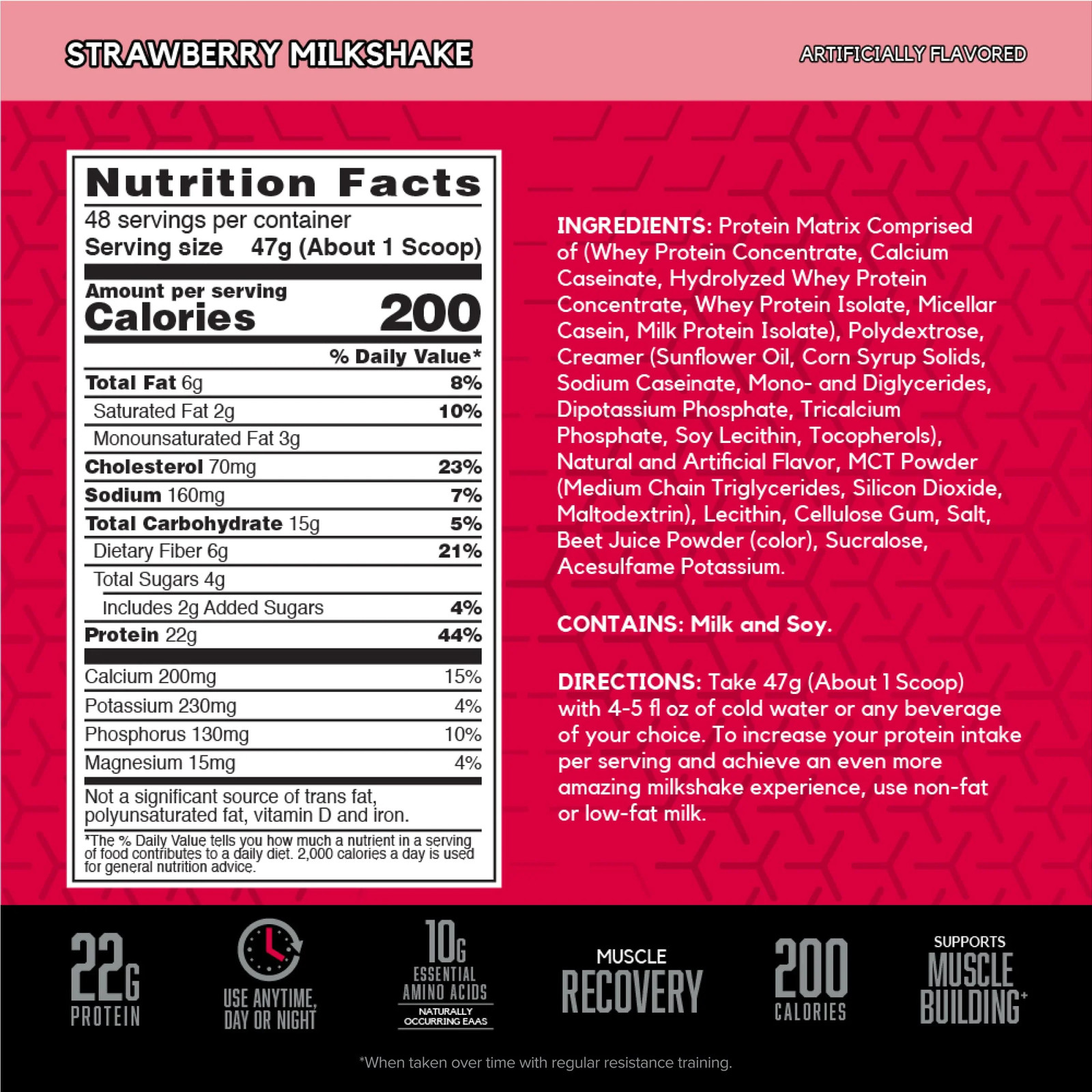 Syntha-6 Strawberry 5 Lbs Powder