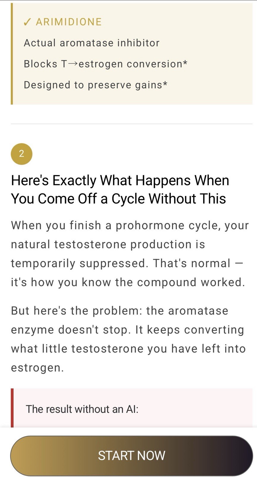 Post Cycle Therapy Stack Test Optimizer Arimotase Inhibitor By Vintage Muscle