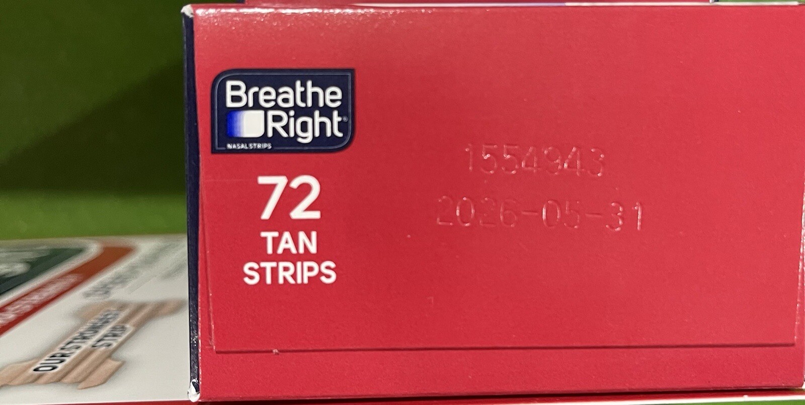 Breathe Right Extra Strength Tan Nasal Strips 72 Strip Relieves Nasal Congestion