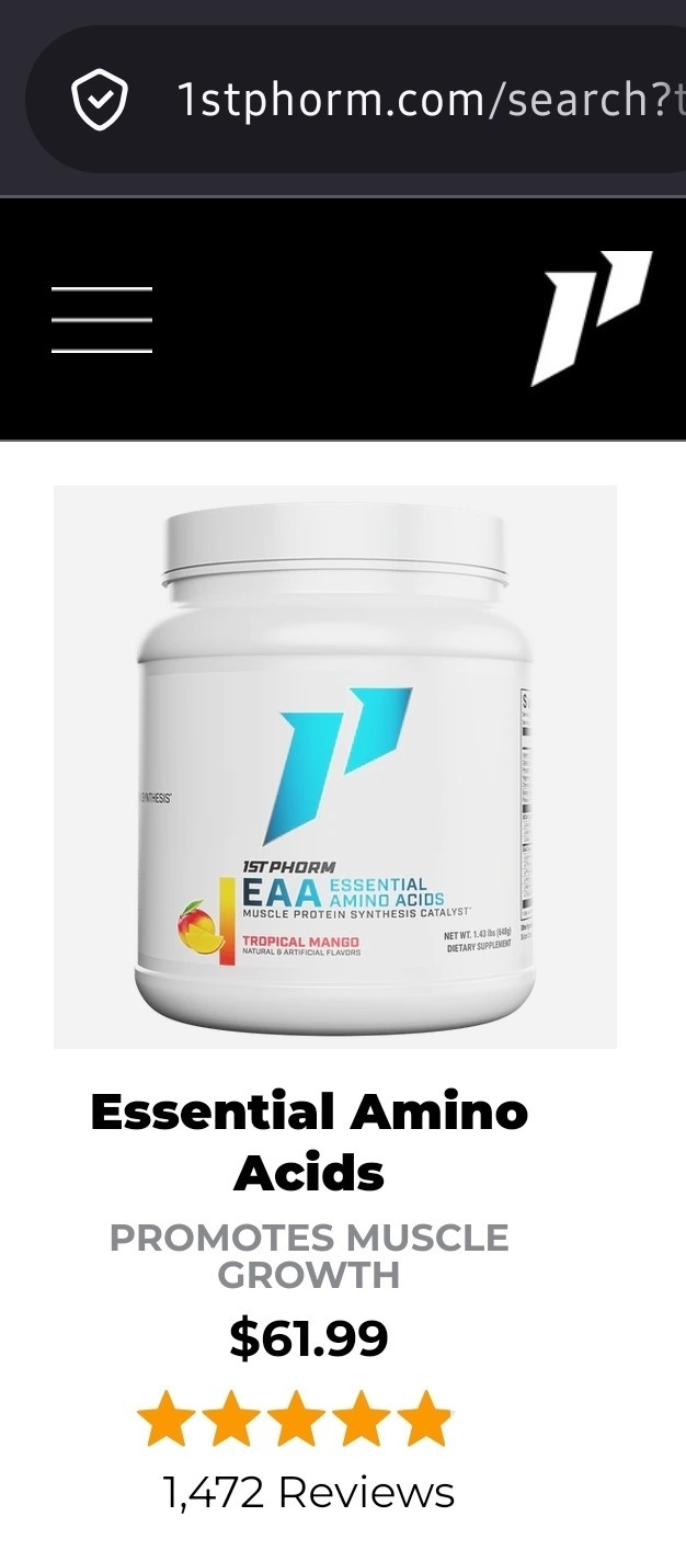 1st Phorm EAAs Tropical Mango