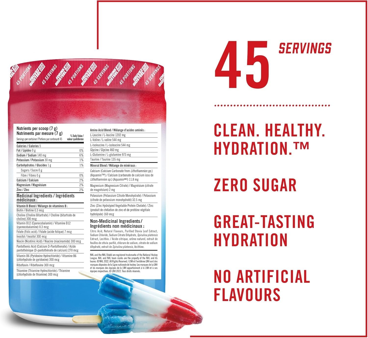 BioSteel Zero Sugar Hydration Mix, Great Tasting with 5 Essential…