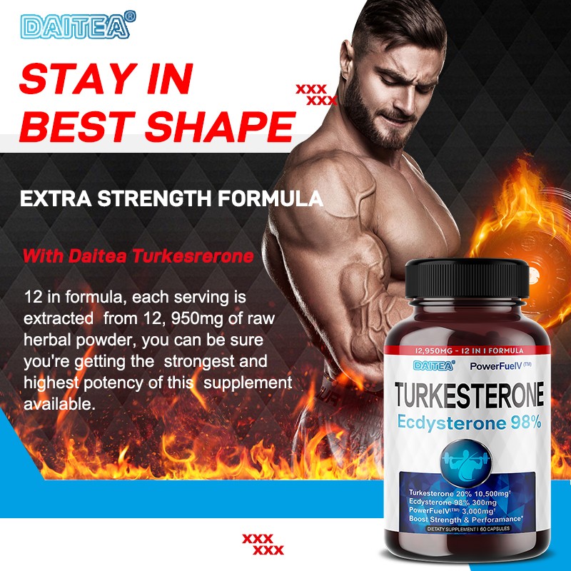 5 X Turkesterone 98% Ecdysterone- Supports Energy And Performance, Muscle Health