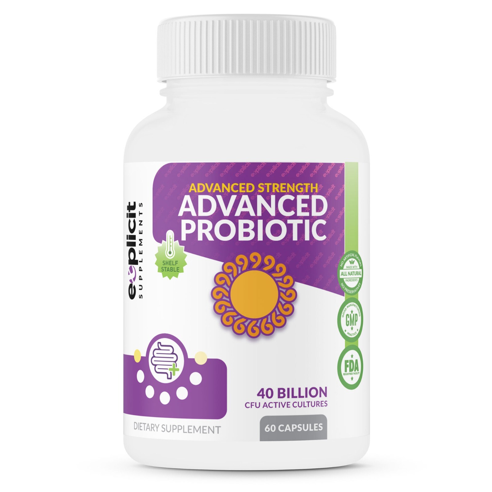 Advanced Probiotics – 40 Billion CFUs – Better than Align Jarro Culturelle