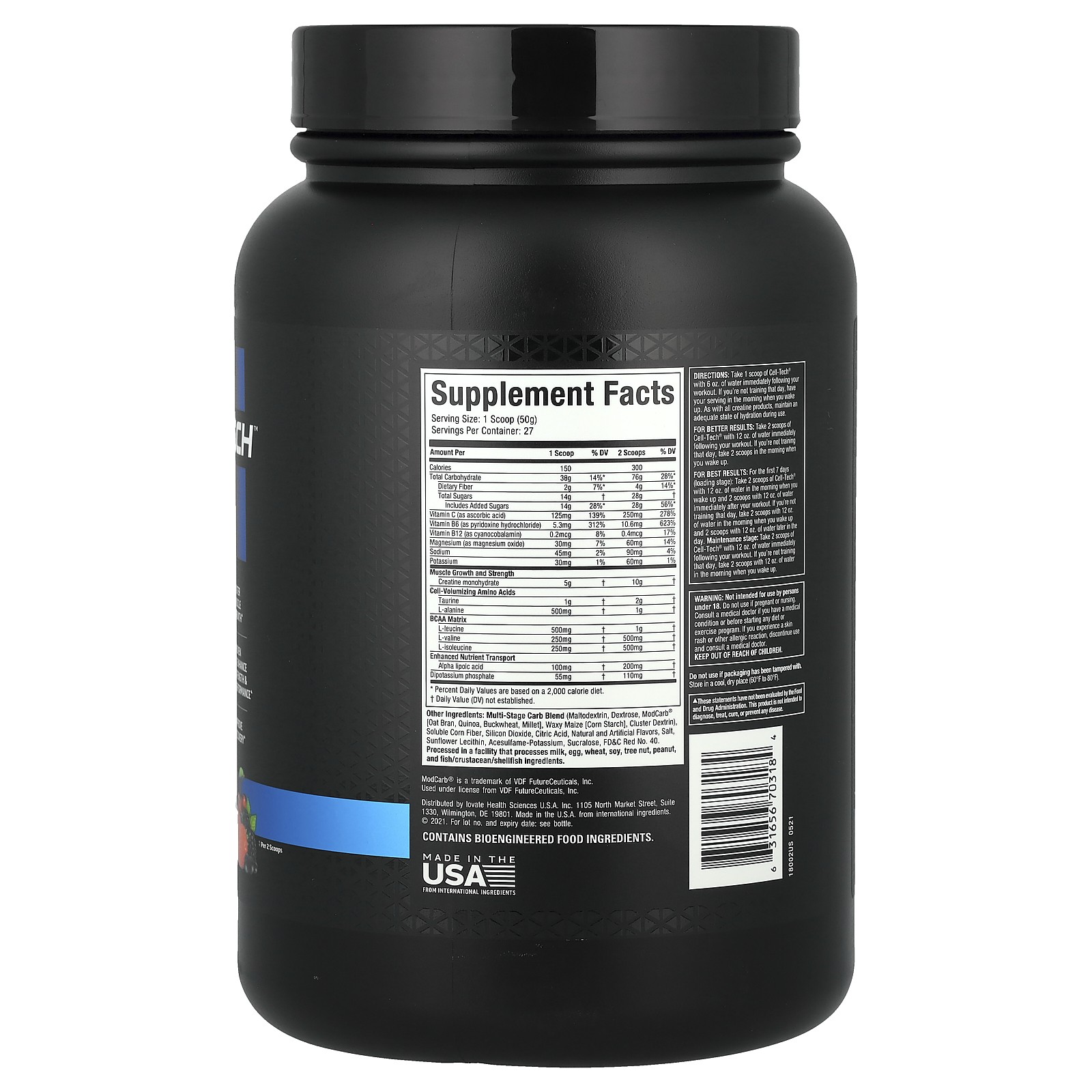 Performance Series, CELL-TECH Creatine, Fruit Punch, 3 lbs (1.36 kg)