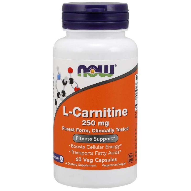 Now Foods L-Carnitine 250mg – 60 Vcaps