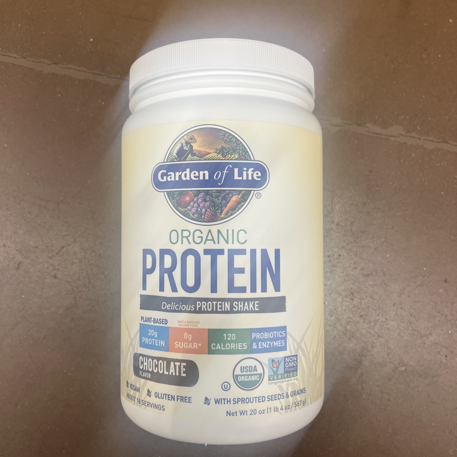 Garden of Life Organic Protein Powder – Chocolate, 19.2oz