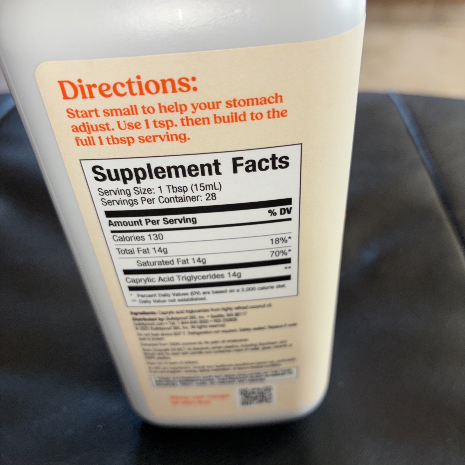 Brain Octane® MCT Oil Promotes Brain Health Original, 14 fl oz (414 ml)