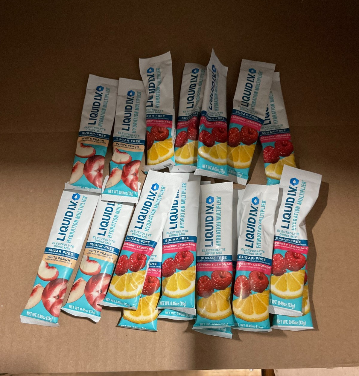 Liquid I.V. Hydration White Peach and Raspberry Lemonade 19 sticks EXP 03/19/28