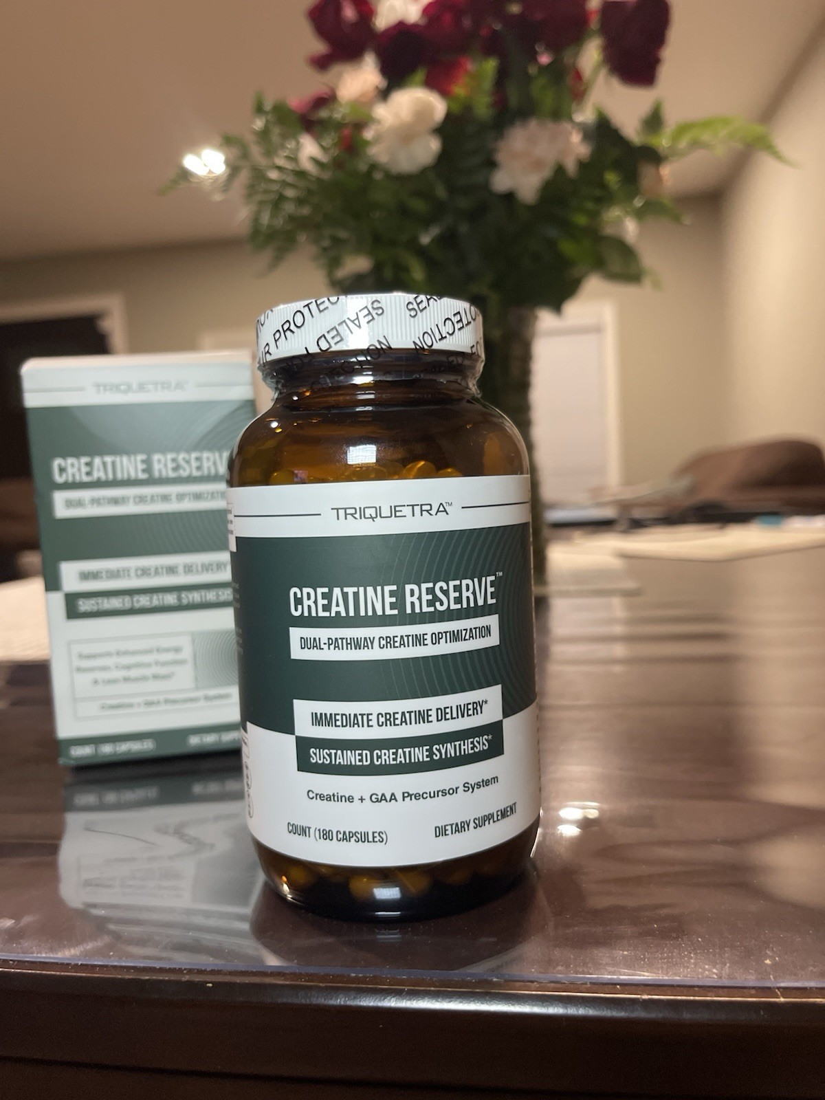 Triquetra Creatine Reserve Dual-Pathway Capsules with B Vitamins 180 Count NEW