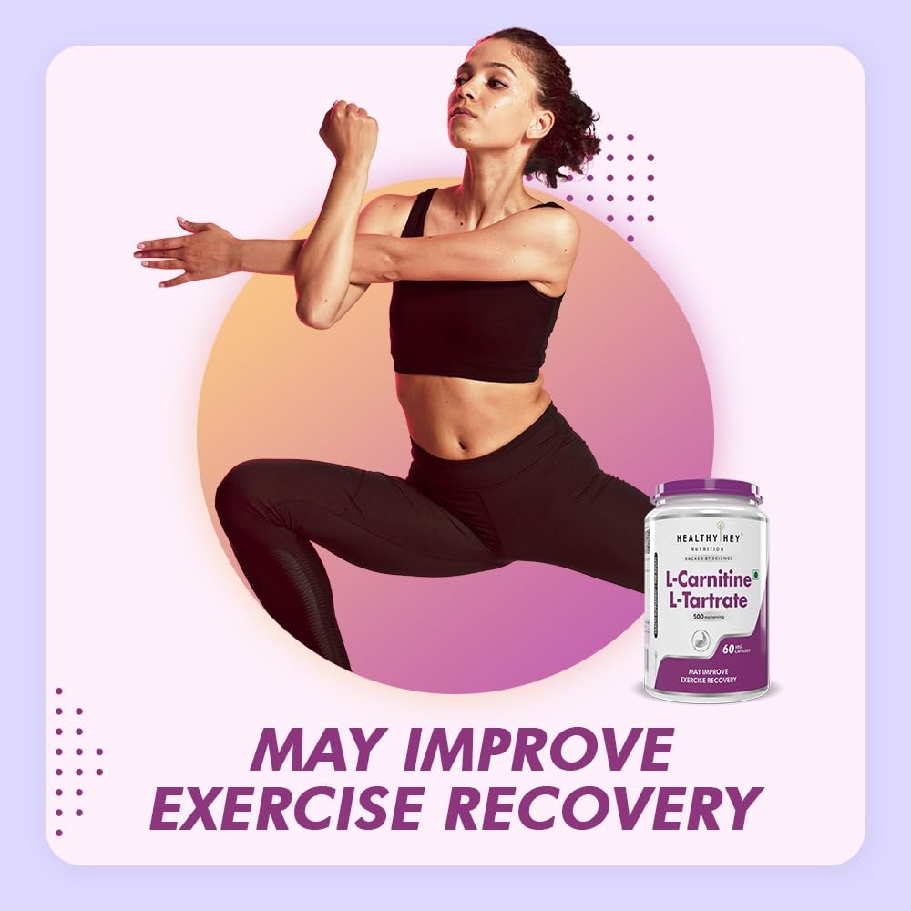 HealthyHey L Carnitine L Tartrate Fat Metabolism Capsules