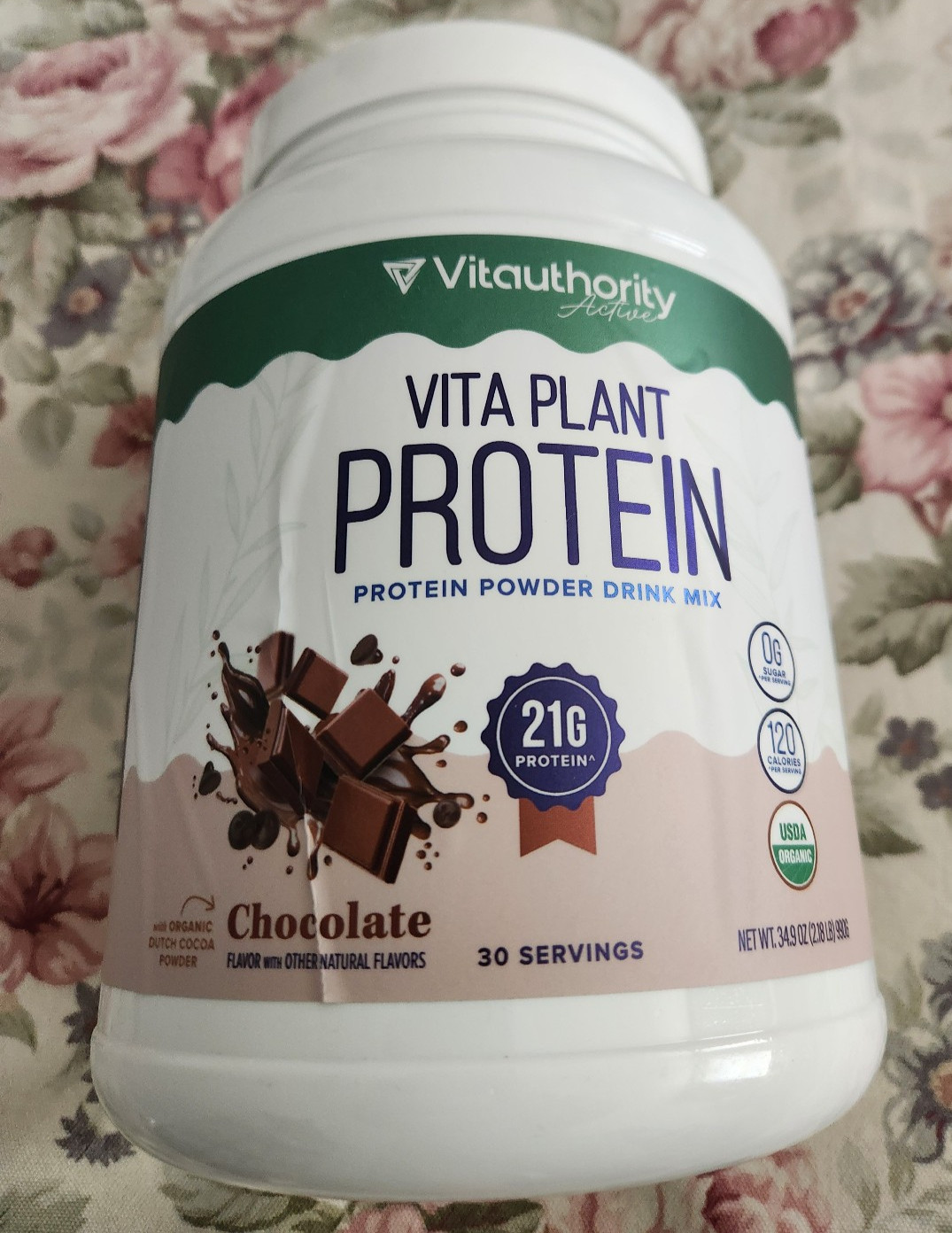 Organic Vita Plant Based Protein ~ Complete Vegan Protein Powder with BCAAs