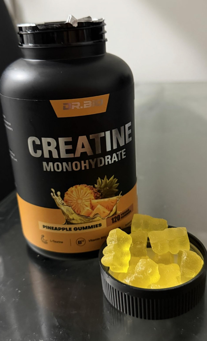 Creatine Monohydrate 120 Pineapple Flavor Gummies -4 per serving EXP 9/27 NEW