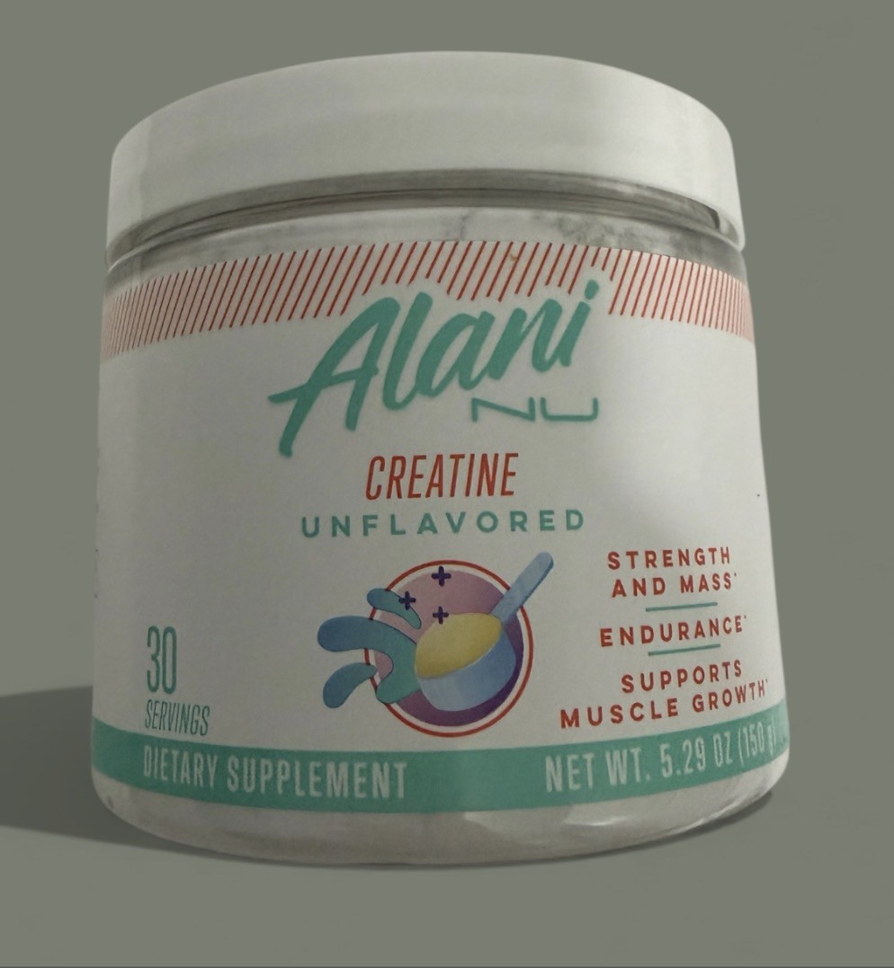 Alani Nu Creatine Monohydrate Powder 150 Grams (5.29 oz), Unflavored 30 Servings