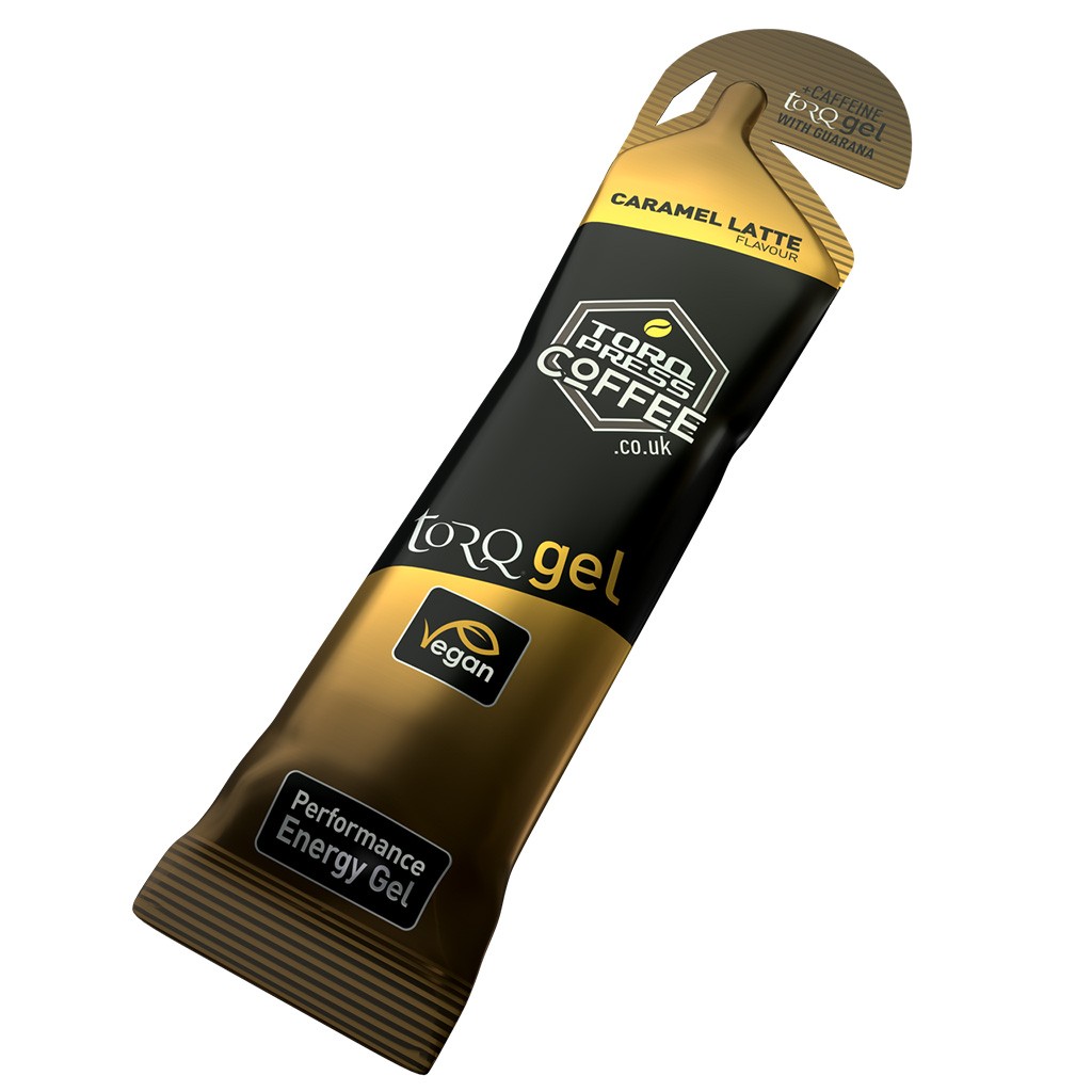 Torq Caramel Latte Organic Energy Gel – High-Potency, Electrolyte, Vegan,