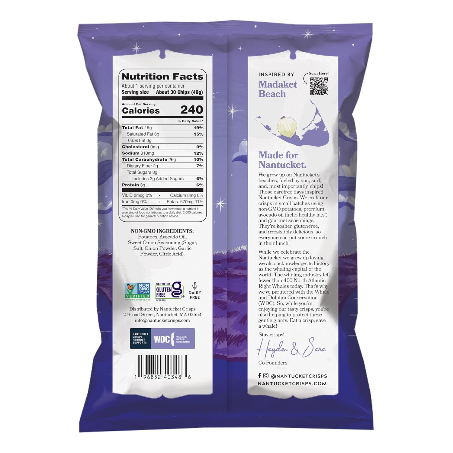 Trial Pack, BBQ, Sweet Onion & Sea Salt Chips, Made with Avocado Oil, Thin & Cri