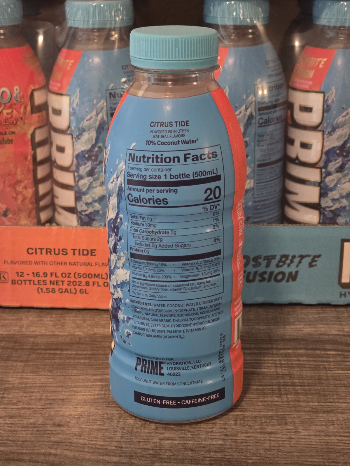 LIMITED EDITION FROSTBITE FUSION KYRO & LUKEN CHARACTER PRIME HYDRATION BOTTLE