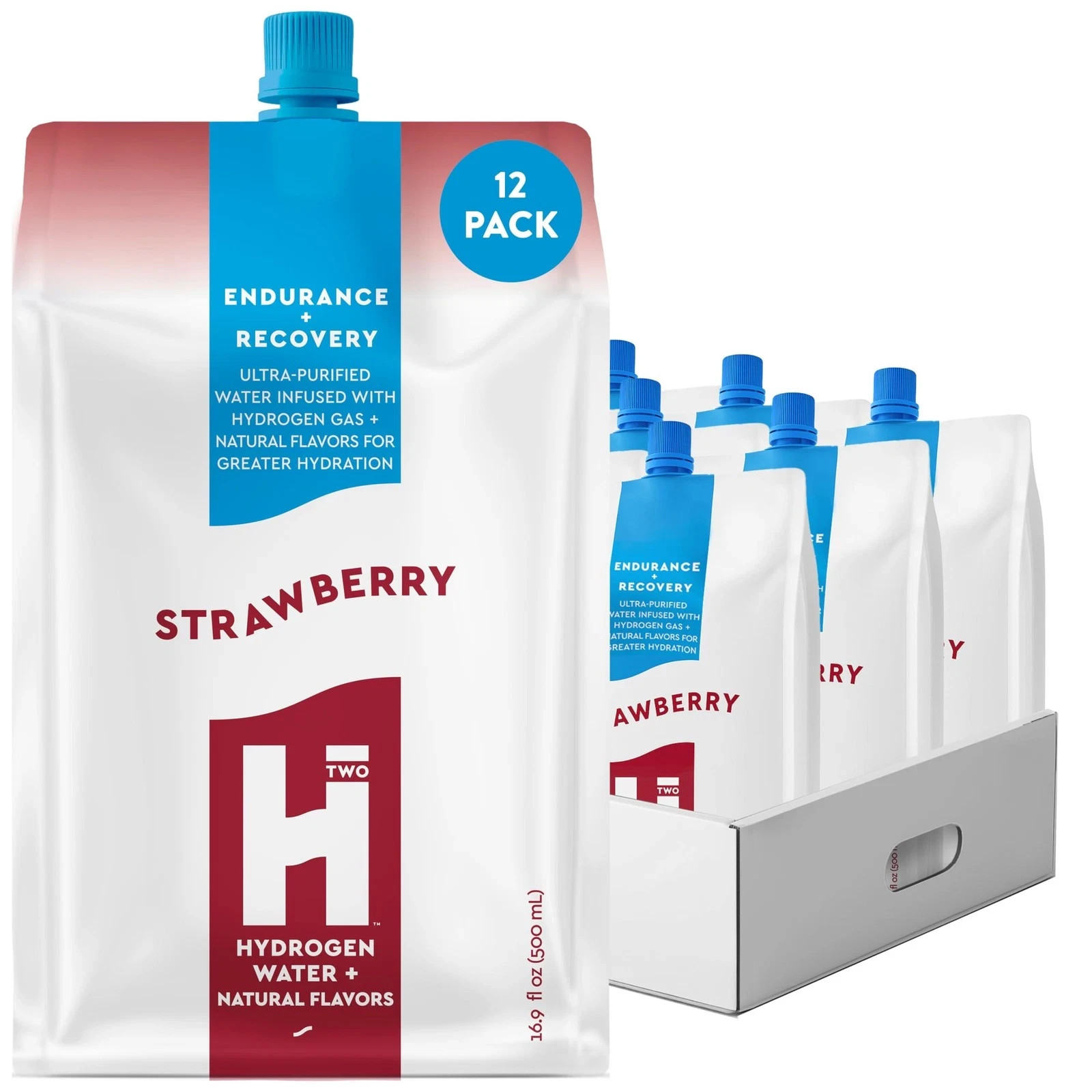 HTWO Premium Molecular Hydrogen Water, Strawberry Flavored, Sugar Free,16.9oz…