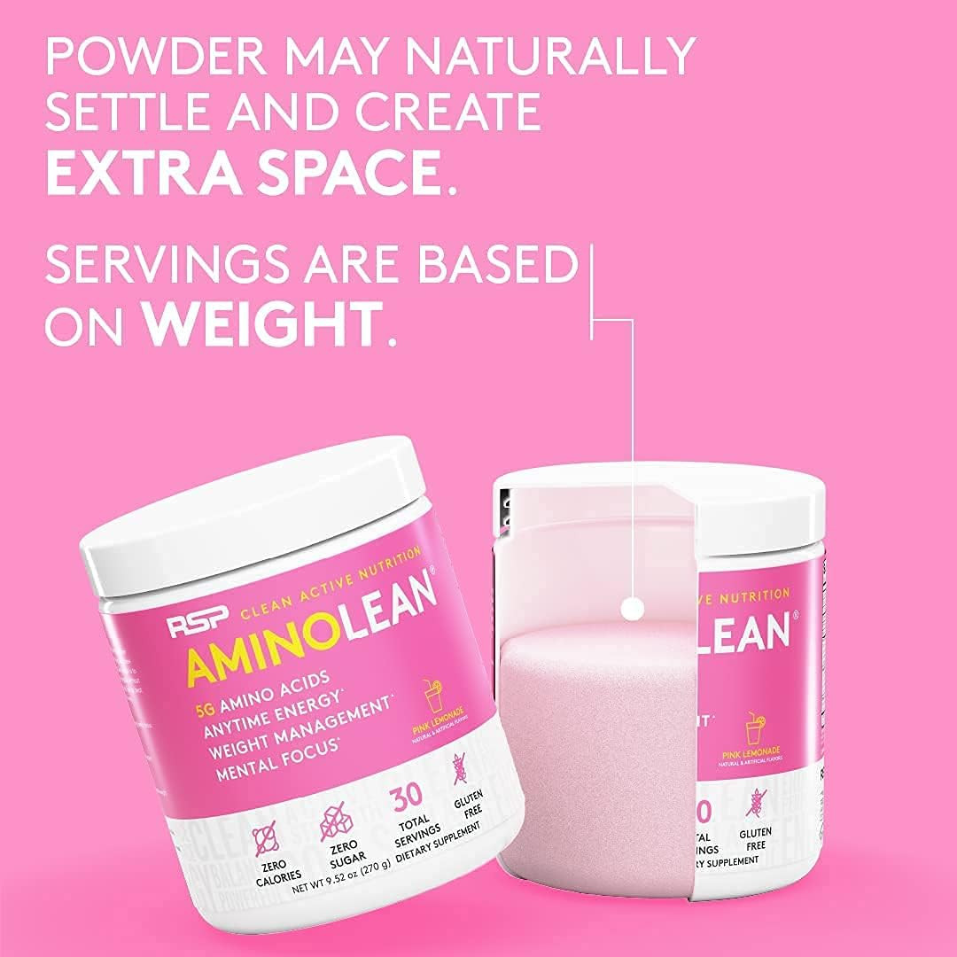 RSP NUTRITION AminoLean Pre Workout Powder, Amino Energy & Weight Management wit
