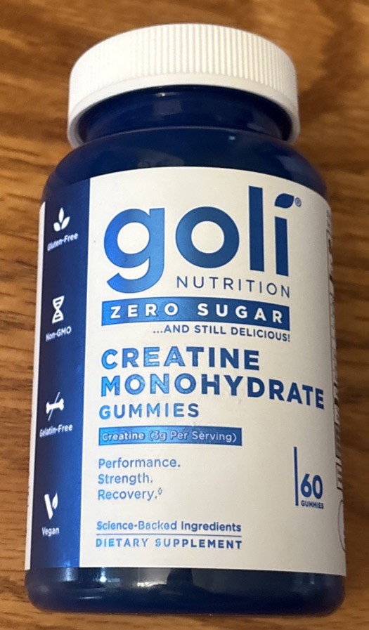 Zero Sugar Creatine Monohydrate Gummies Performance Supplement Support 60Ct