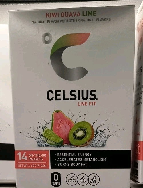 84 CELSIUS On-the-Go Powder Packets Drink Mix Kiwi Guava Lime 14 CTx6 Ex6/26++