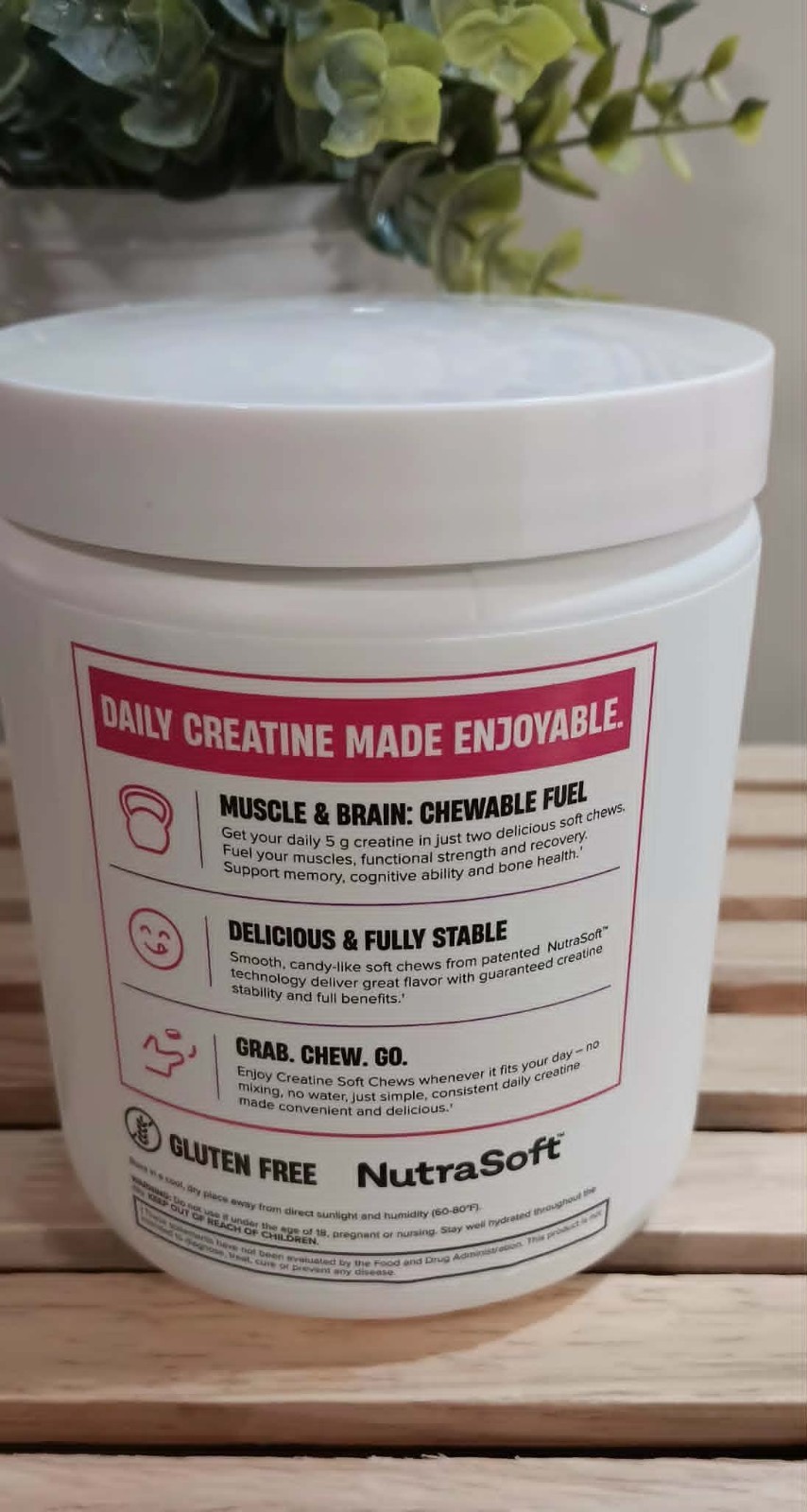 Nutrex CREATINE SOFT CHEWS – BERRY BLAST – 30 SERVINGS – EXP 04/2028