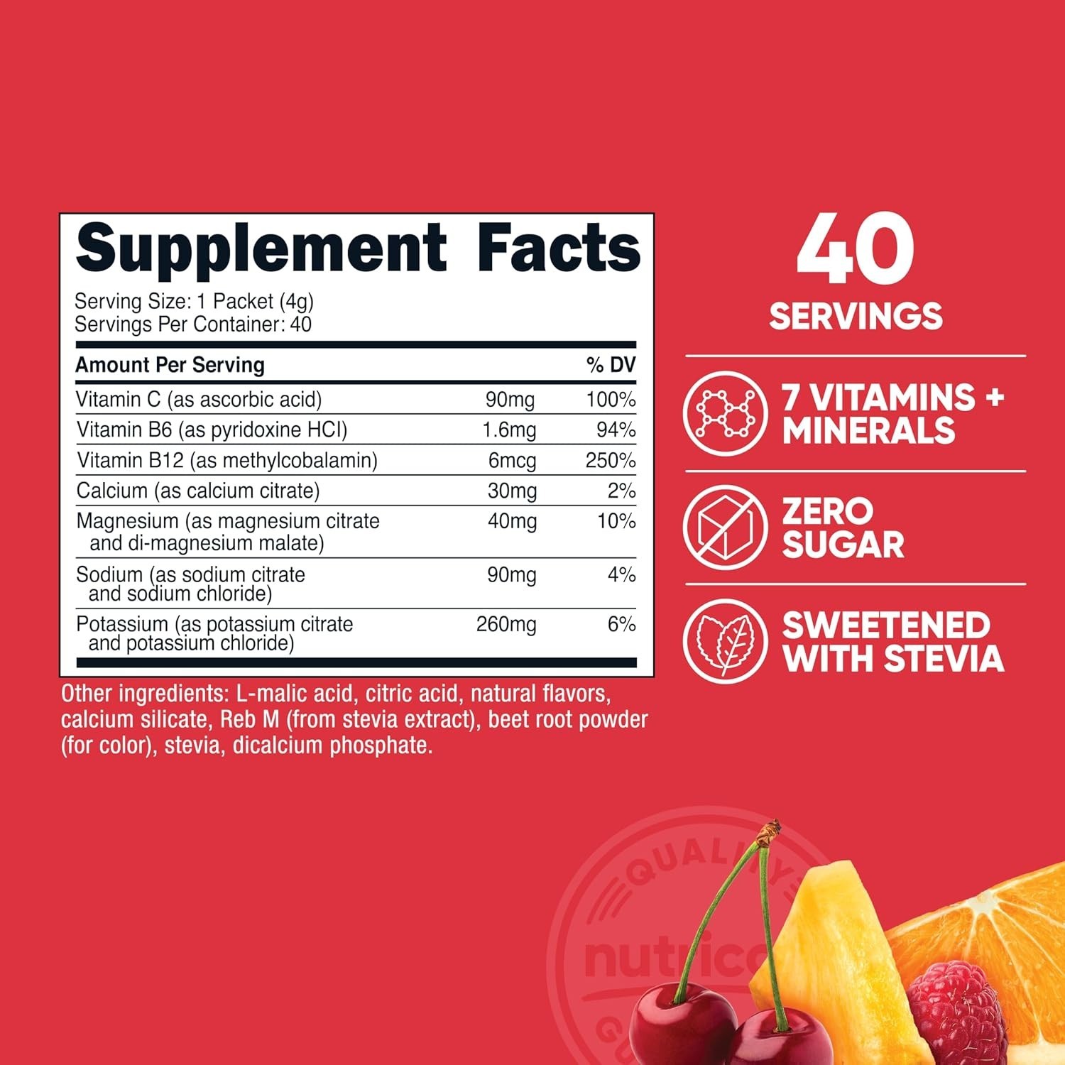Nutricost Electrolytes Complex, Fruit Punch Flavored, 40 – Hydration Complex