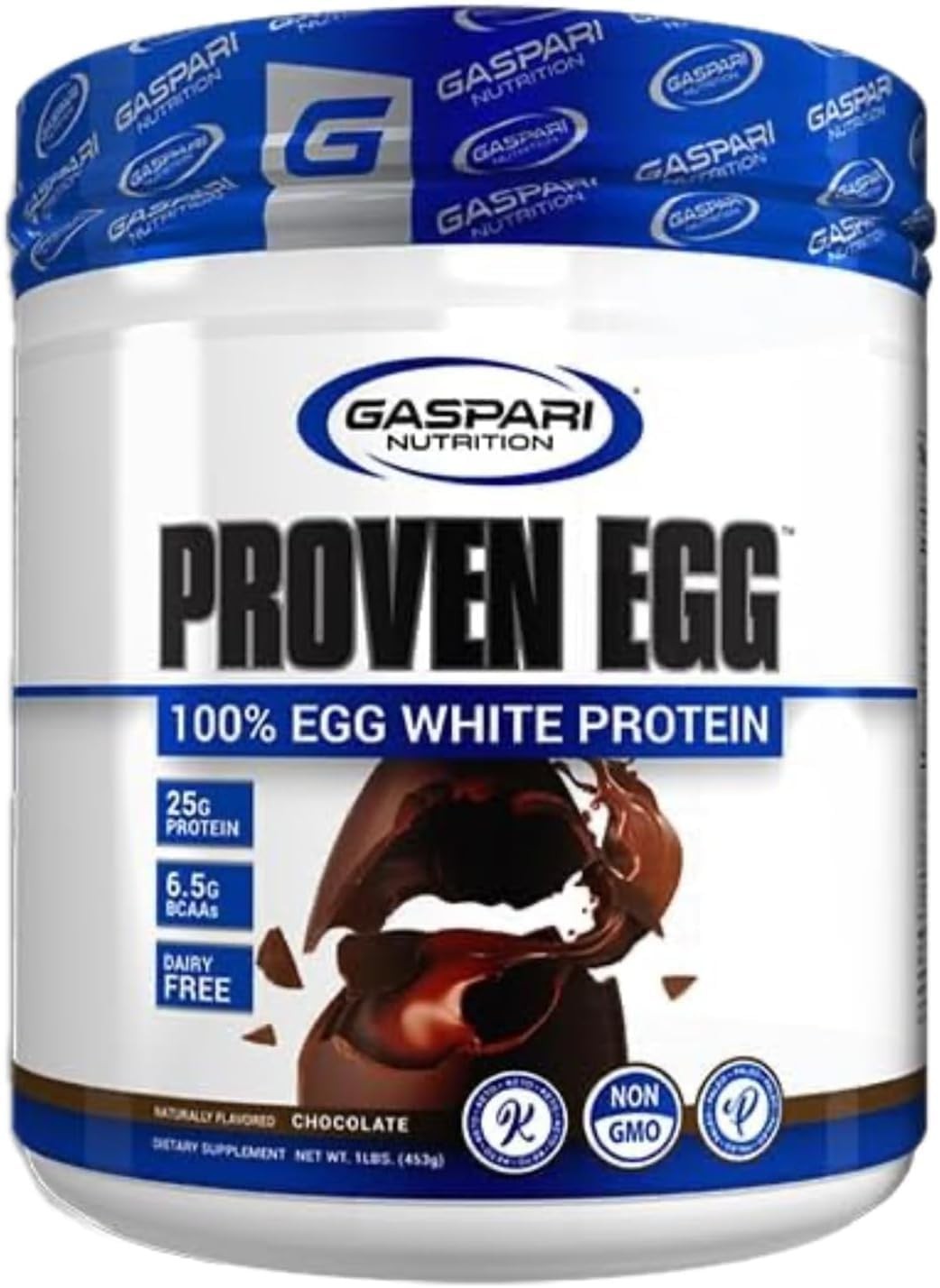 Proven Egg 100% Egg White Protein, 25g Protein, Keto Friendly – 1lb Chocolate