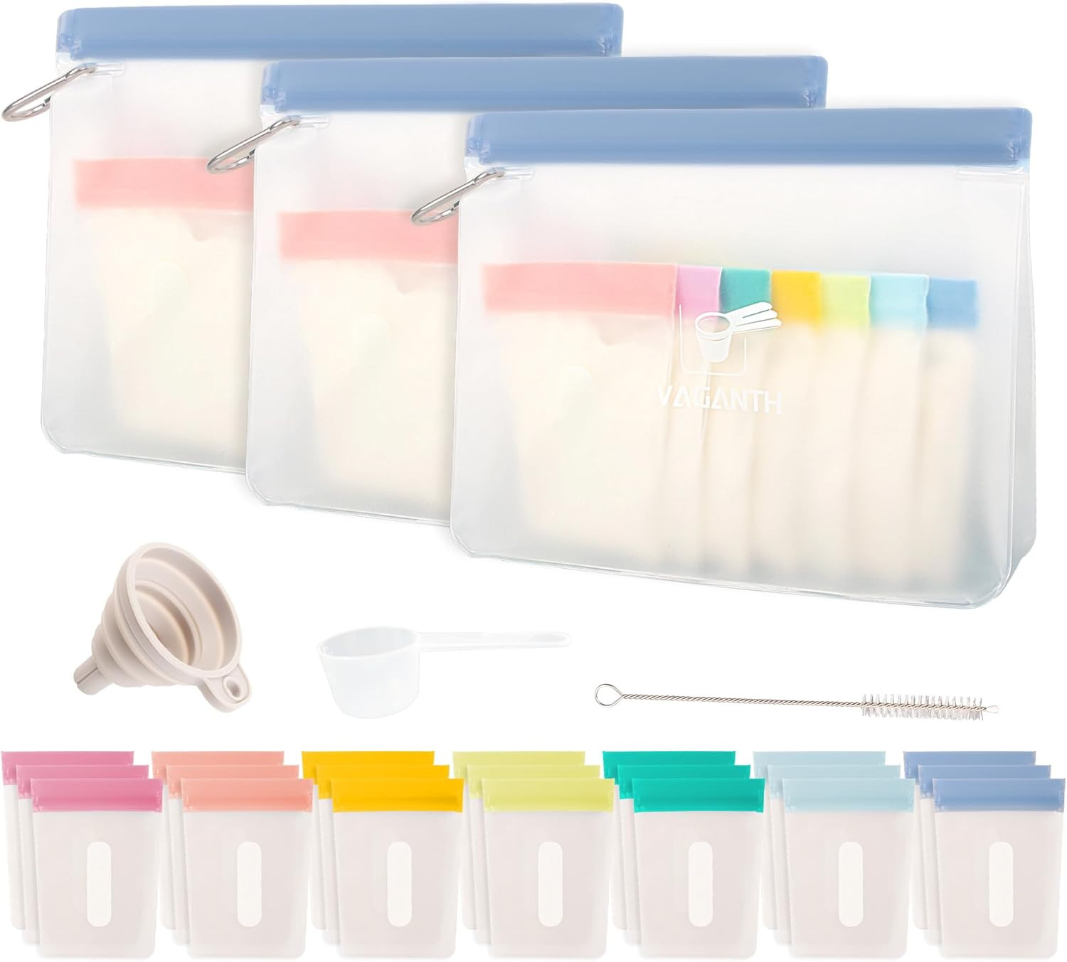 Protein Powder Travel Container Set,Reusable Powder Supplement Container to Go,2