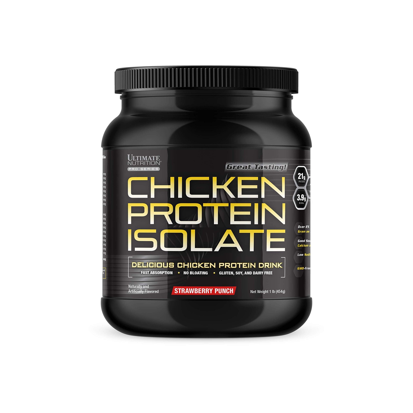Chicken Protein Isolate 21g Protein Per Scoop (Strawberry Punch, 14 Servings)