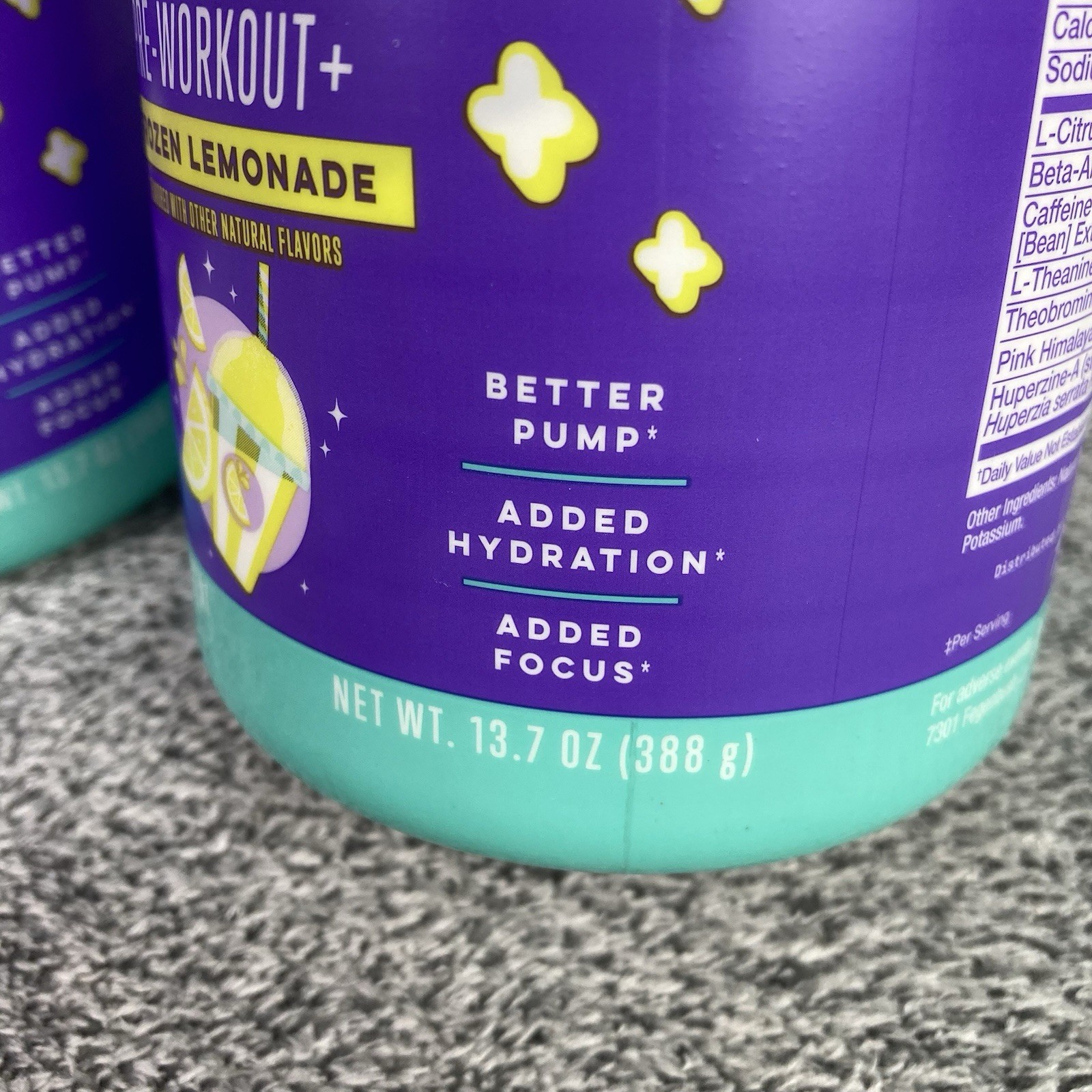 Alani Nu Extra Boost Pre Workout Frozen Lemonade Flavor (30 Servings) -Lot 2