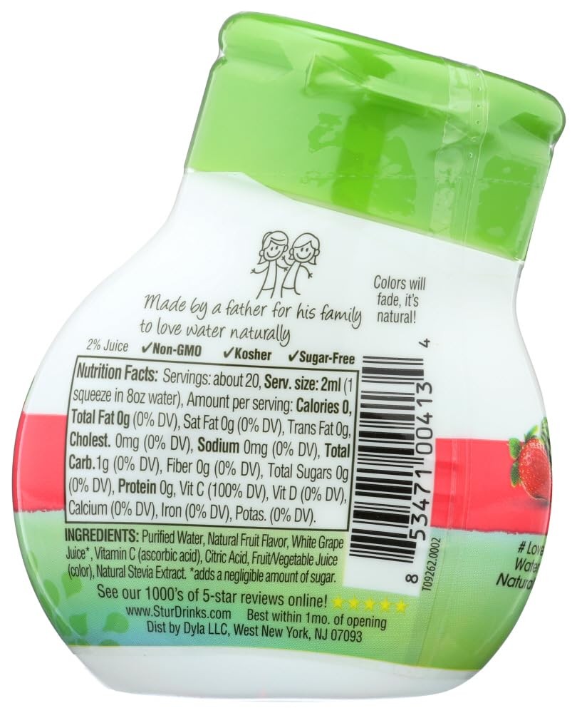Stur – Strawberry Watermelon – Liquid Water Enhancement, 1.42 Ounce Bottle…