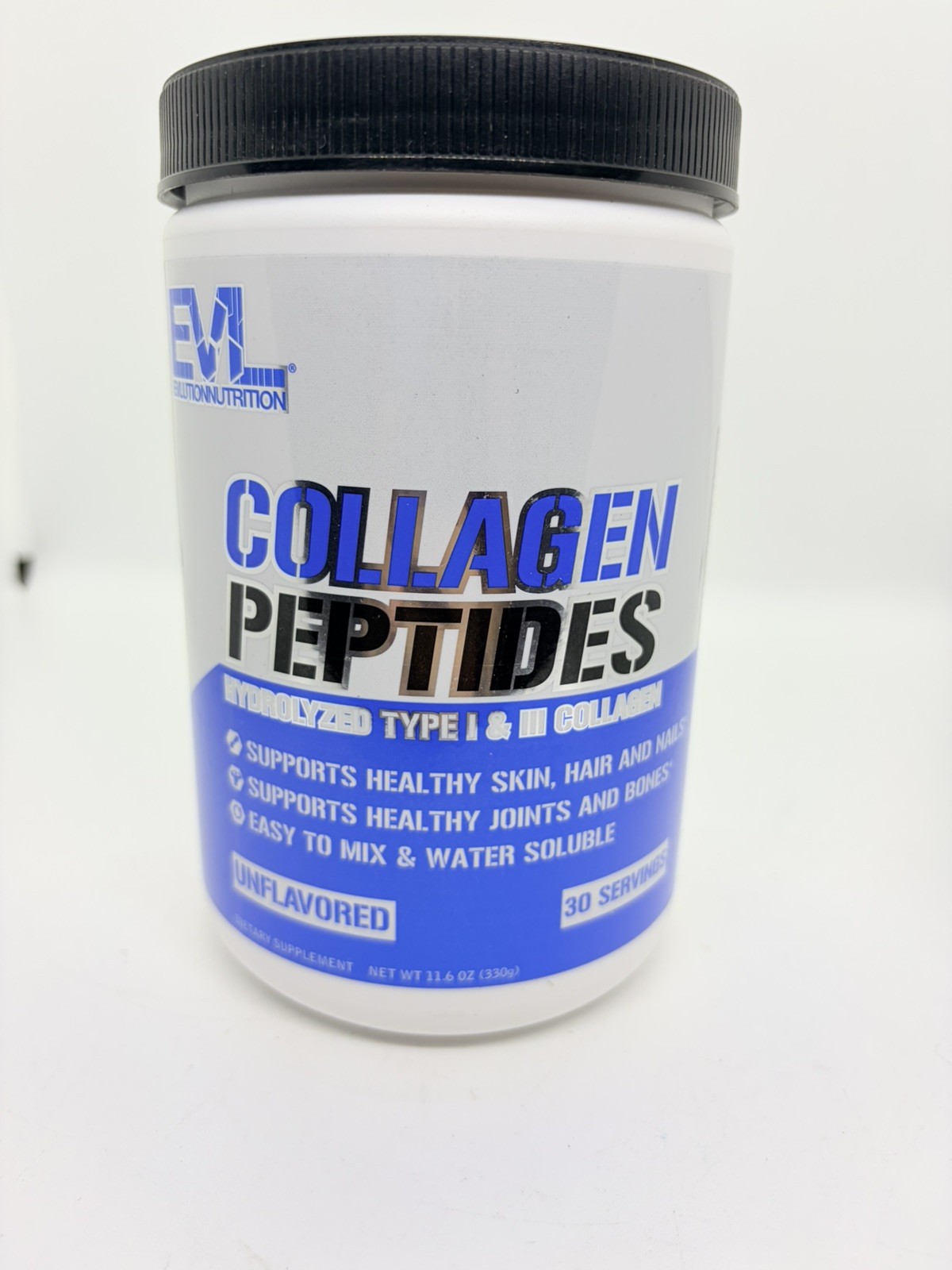 Evlution Nutrition – Collagen Peptides – 30 Servings – Unflavored Exp 5/27 READ