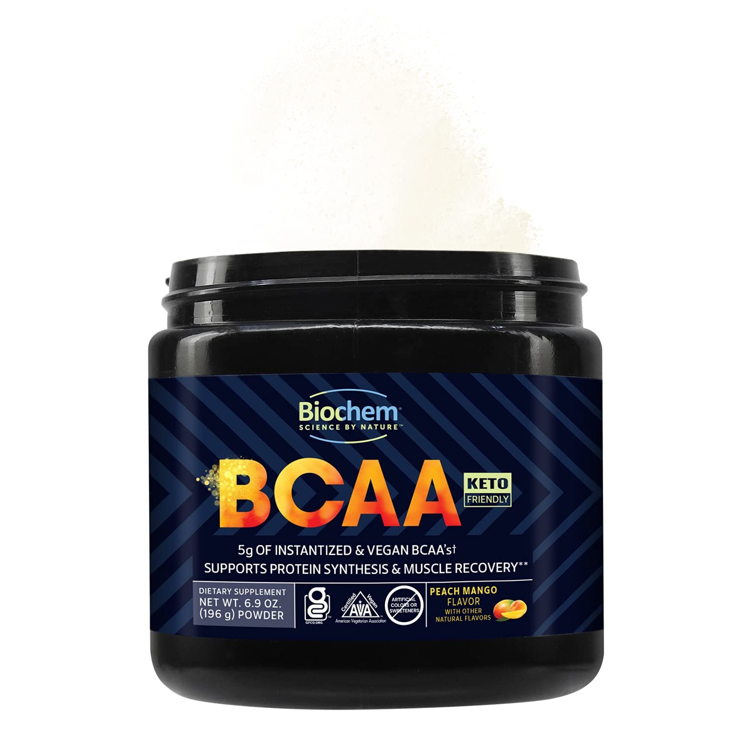 Biochem BCAA Powder Peach Mango 5g – 30 Servings | Vegan, Gluten Free, Keto, …