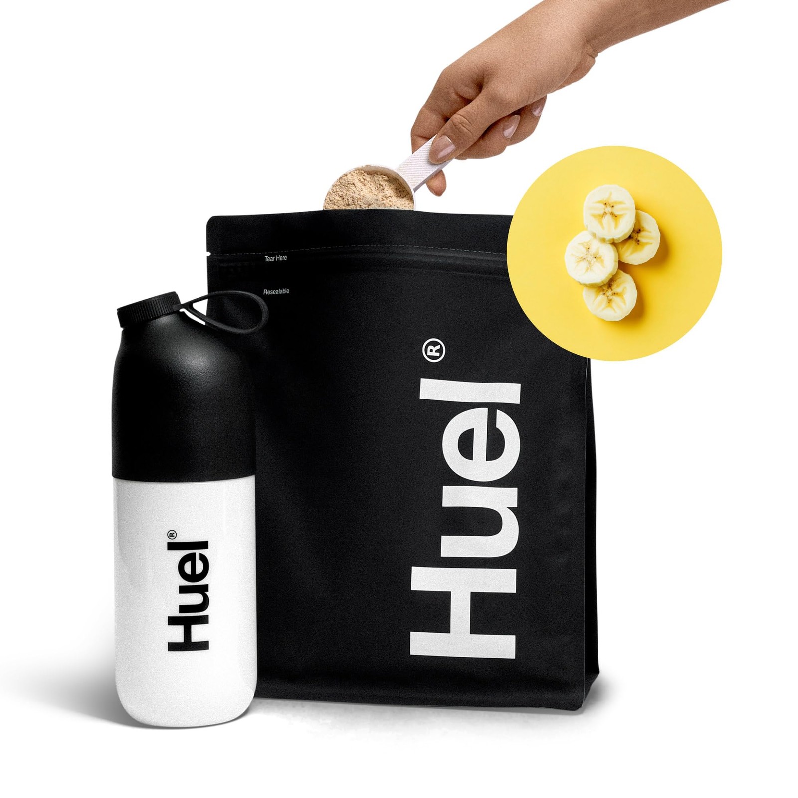 Huel Black Edition | Banana | 40g Vegan Protein 53.92 Ounce (Pack of 1)