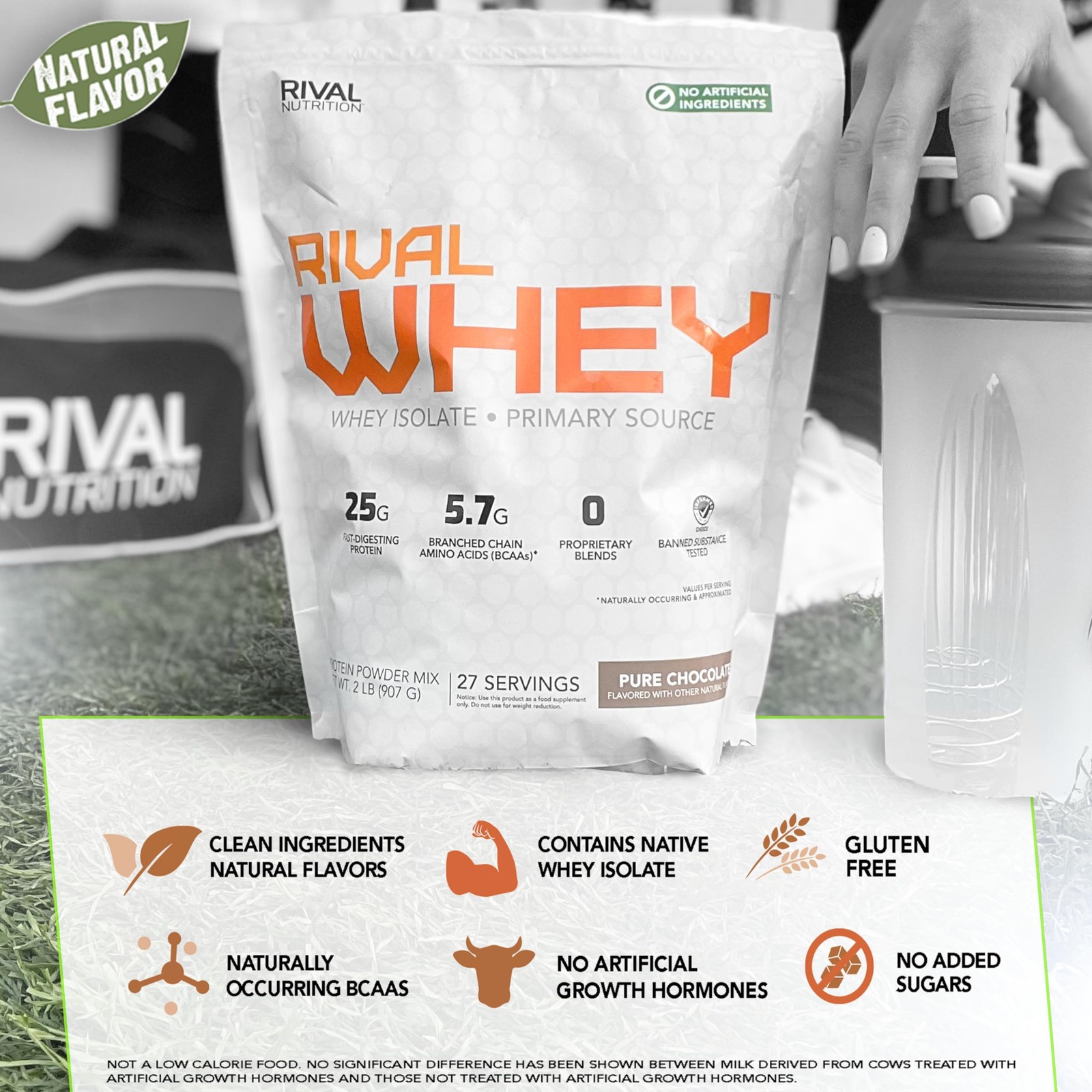 Naturally Flavored Rival Whey – Pure Chocolate 2lb