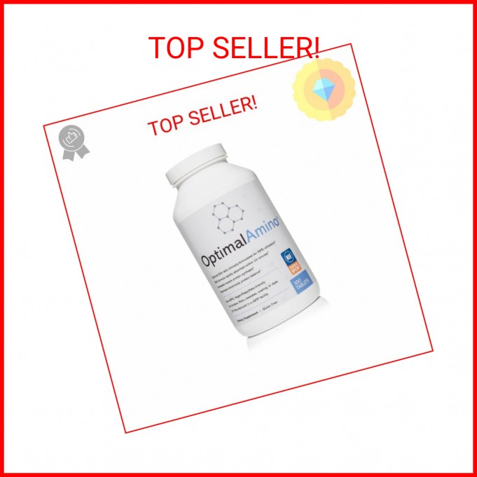 OptimalAmino Tablets (300 Count) | 99% Utilized Essential Amino Acids (EAA) Supp