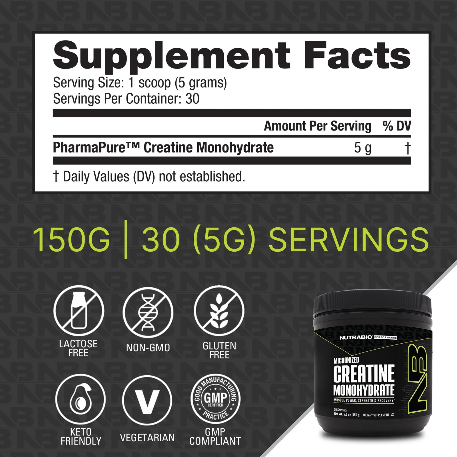 Monohidrato De Creatina – Grado Micronizado Y Puro – Respalda La Energia Mus…