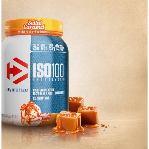 Dymatize 100% Whey Isolate Protein Powder – Salted Caramel – 21.5oz/20 Servings