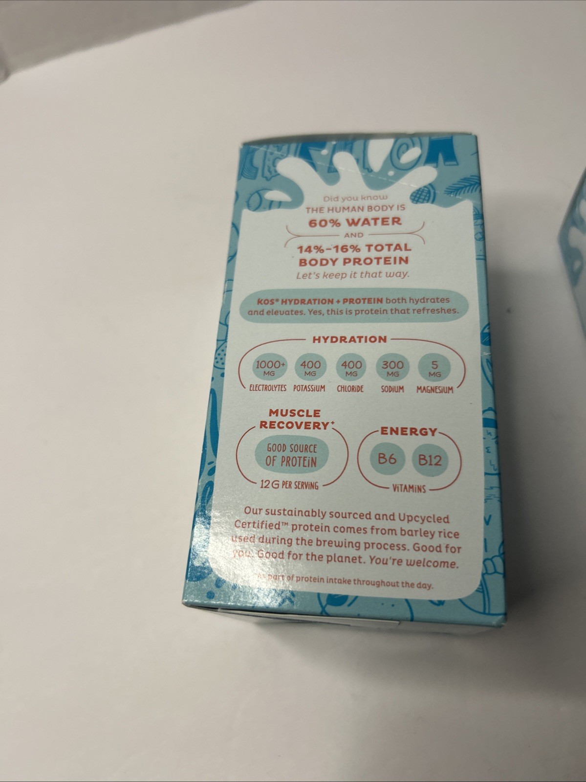 Kos Hydration + Protein – Tropical Flavor- 7 Packets Exp 3/27 2 Packs