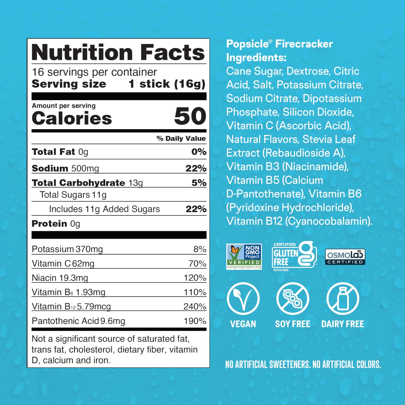 Liquid I.V.® Hydration Multiplier – Popsicle 0.56 Ounce (Pack of 16)