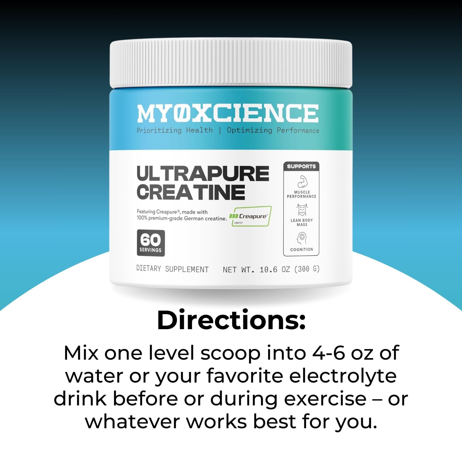 Creatine Monohydrate Powder | Supports Muscle Strength, Lean Mass & Cognition |