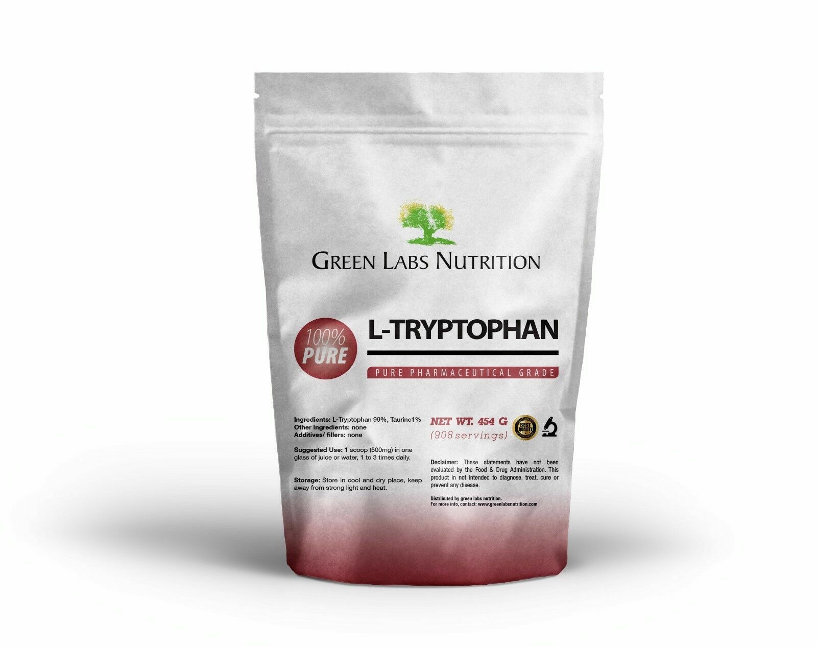 L-Tryptophan Powder – Sleep, Relaxation, Mood Support – Vegan & Amino Acid