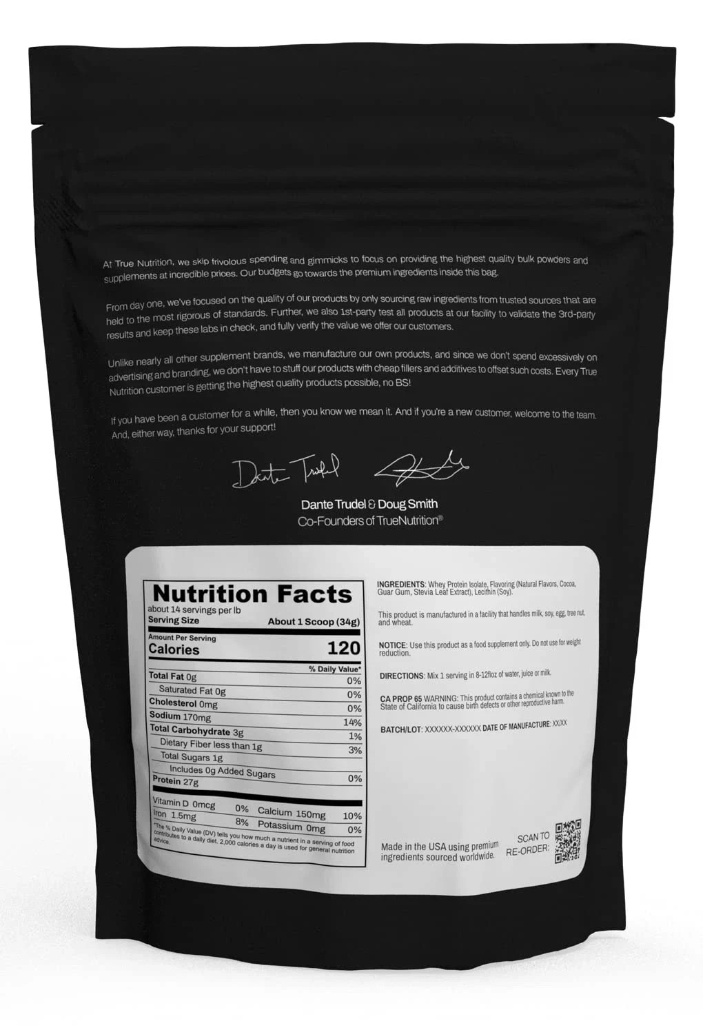 Chocolate Whey Protein Isolate Cold-Filtration – 100% Whey Protein Powder – 2…