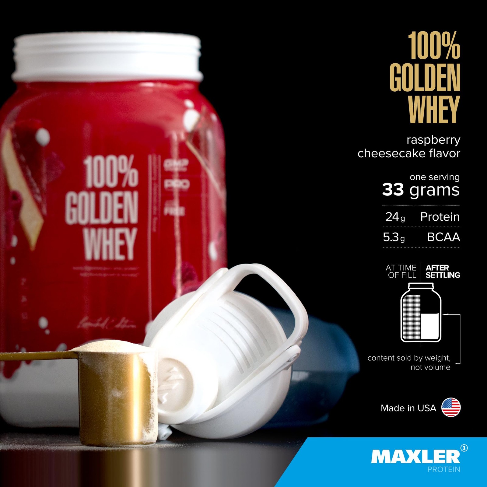 100% Golden Whey Protein – 24g of Protein per Serving – Premium Whey Protein …