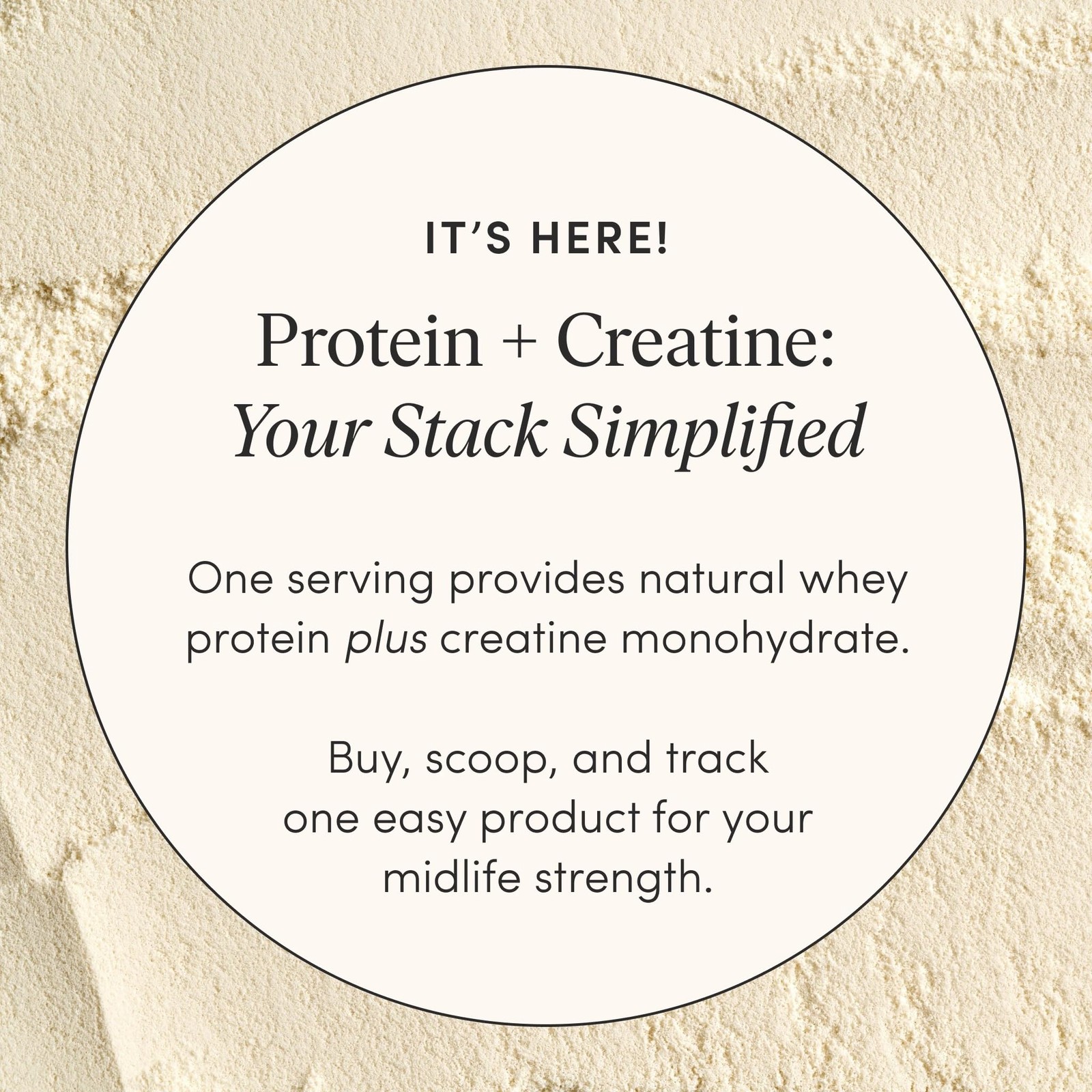 Protein + Creatine, Made with Creavitalis Creatine Monohydrate, Whey Protein,…